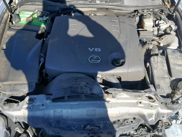 JTHCK262785017919 - 2008 LEXUS IS 250 SILVER photo 7