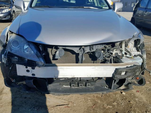 JTHCK262785017919 - 2008 LEXUS IS 250 SILVER photo 9