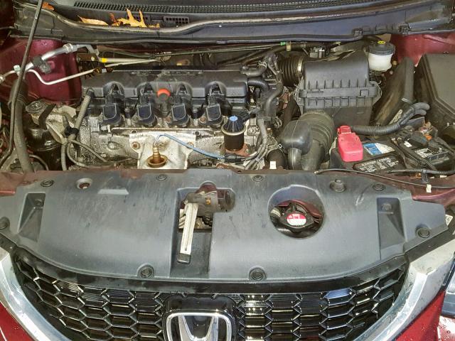 19XFB2F92DE200137 - 2013 HONDA CIVIC EXL Tünd qırmızı foto 7