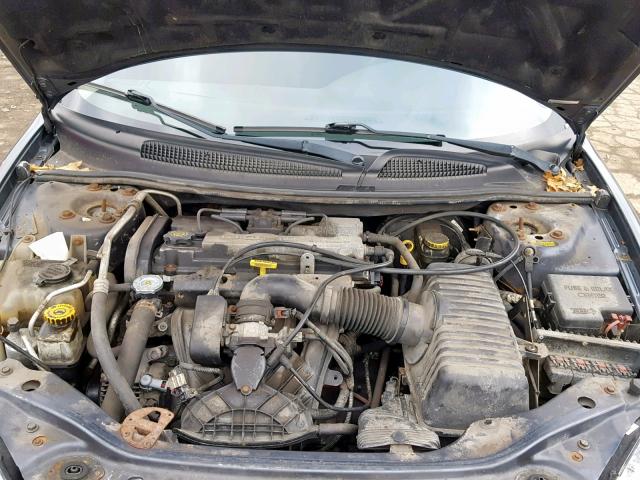 1C3EL46X43N558213 - 2003 CHRYSLER SEBRING LX BLUE photo 7