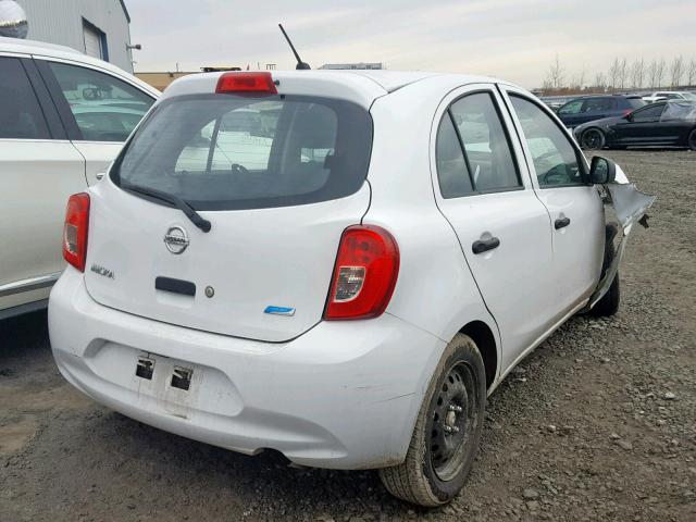 3N1CK3CP9FL234993 - 2015 NISSAN MICRA WHITE photo 4