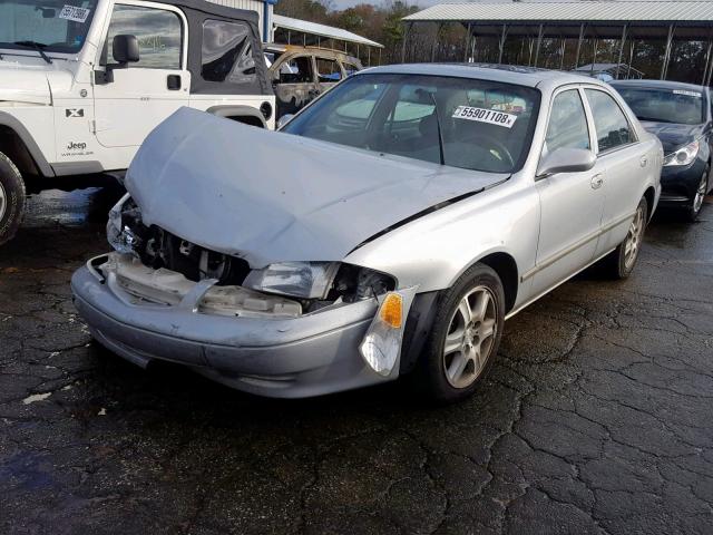 1YVGF22D4Y5156883 - 2000 MAZDA 626 ES SILVER photo 2