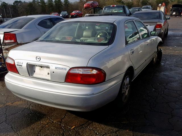 1YVGF22D4Y5156883 - 2000 MAZDA 626 ES SILVER photo 4