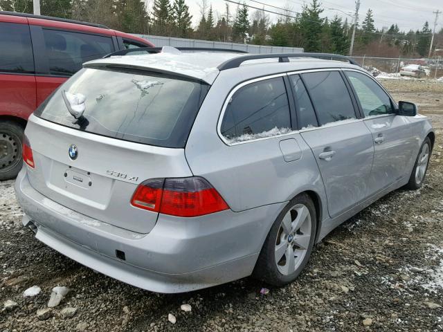 WBANN73596CN01772 - 2006 BMW 530 XIT SILVER photo 4