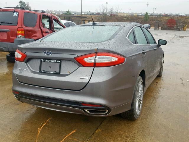 3FA6P0H91DR156519 - 2013 FORD FUSION SE CHARCOAL photo 4