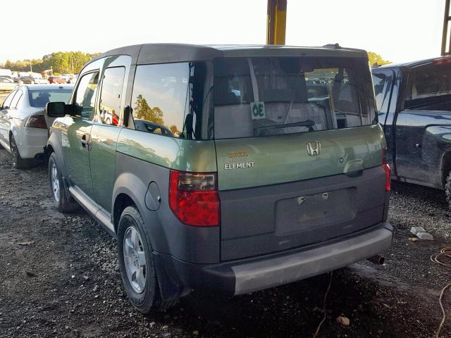 5J6YH18655L003888 - 2005 HONDA ELEMENT EX GREEN photo 3