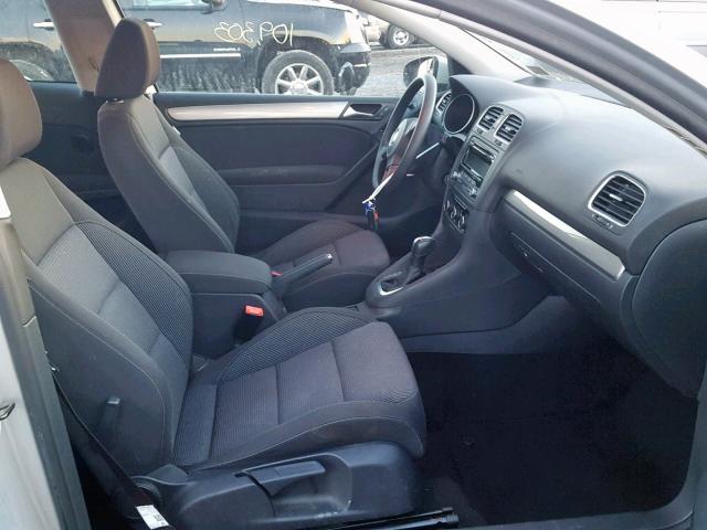 WVWBB7AJ6DW005449 - 2013 VOLKSWAGEN GOLF 银色 照片 5