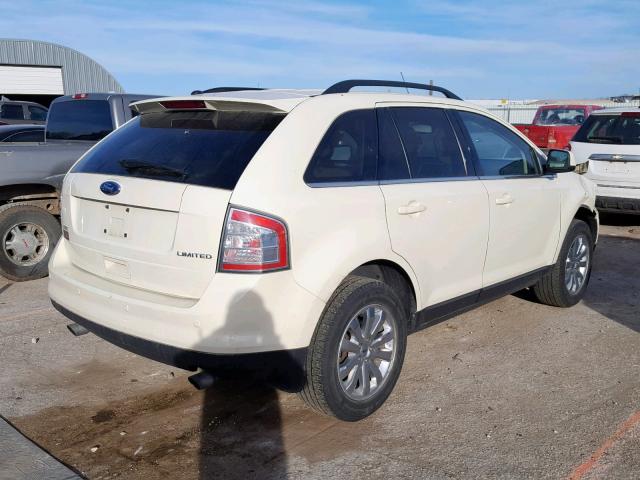 2FMDK39C28BB36811 - 2008 FORD EDGE LIMIT WHITE photo 4