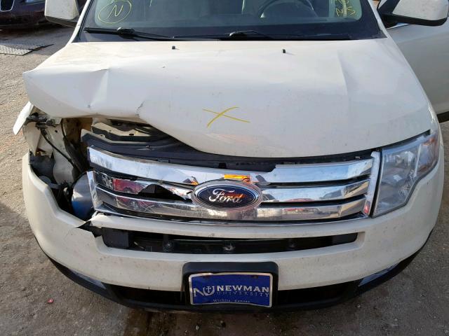 2FMDK39C28BB36811 - 2008 FORD EDGE LIMIT WHITE photo 7