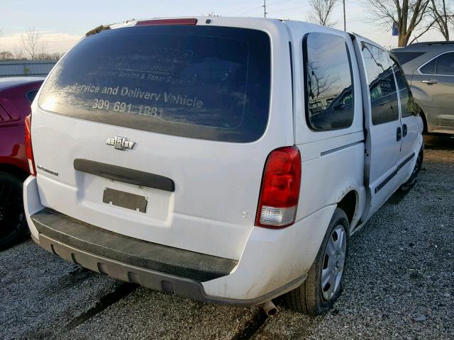 1GBDV13108D161597 - 2008 CHEVROLET UPLANDER I WHITE photo 4