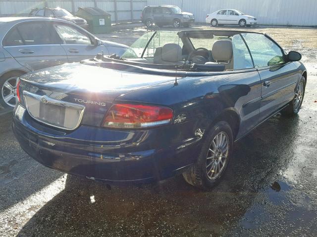 1C3EL55R26N136311 - 2006 CHRYSLER SEBRING TO BLUE photo 4