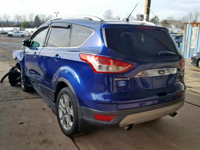 1FMCU9JX8EUB91986 - 2014 FORD ESCAPE TIT BLUE photo 3