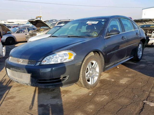 2G1WB5E34F1162482 - 2015 CHEVROLET IMPALA LIM BLACK photo 2