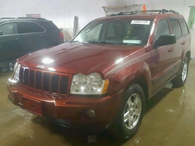 1J8GR48K77C572086 - 2007 JEEP GRAND CHER RED photo 2