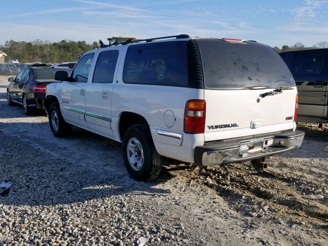 3GKEC16TX1G175748 - 2001 GMC YUKON XL C WHITE photo 3