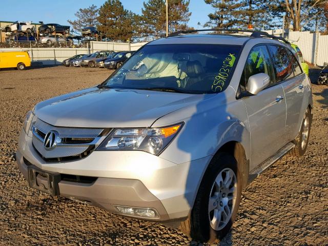 2HNYD28699H519241 - 2009 ACURA MDX TECHNO SILVER photo 2