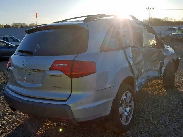 2HNYD28699H519241 - 2009 ACURA MDX TECHNO SILVER photo 4