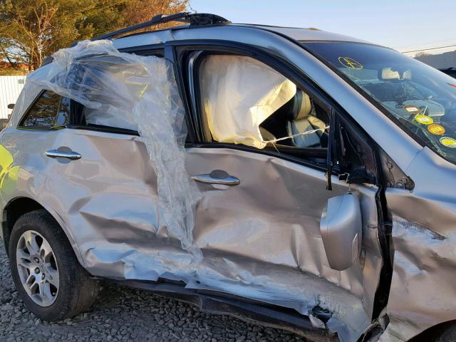 2HNYD28699H519241 - 2009 ACURA MDX TECHNO SILVER photo 9