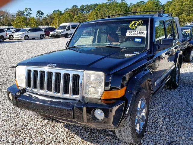 1J8HH58286C219979 - 2006 JEEP COMMANDER BLACK photo 2