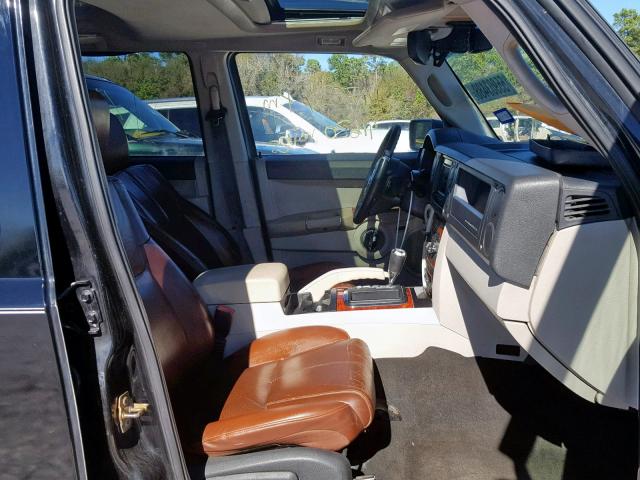 1J8HH58286C219979 - 2006 JEEP COMMANDER BLACK photo 5