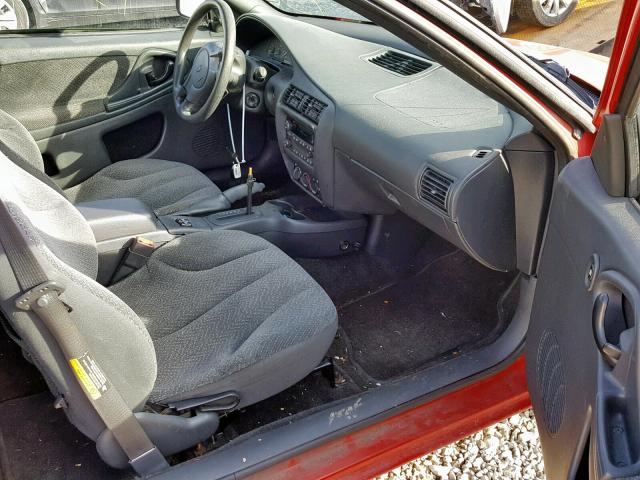 1G1JF12F057167363 - 2005 CHEVROLET CAVALIER L RED photo 5