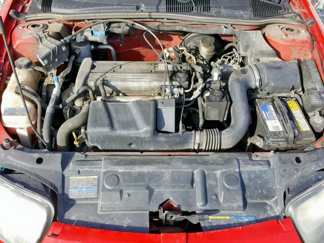 1G1JF12F057167363 - 2005 CHEVROLET CAVALIER L RED photo 7