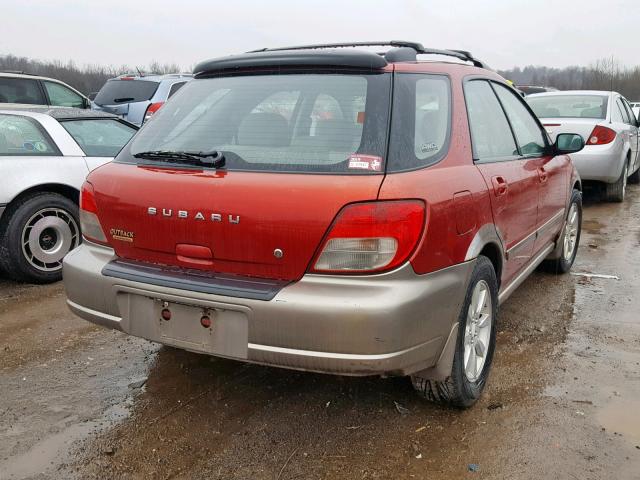 JF1GG68582G815351 - 2002 SUBARU IMPREZA OU BURGUNDY photo 4