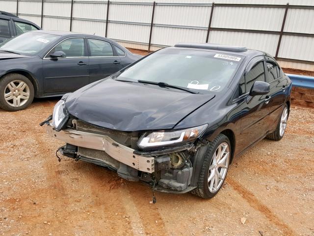 2HGFB2F9XDH511241 - 2013 HONDA CIVIC EXL BLACK photo 2