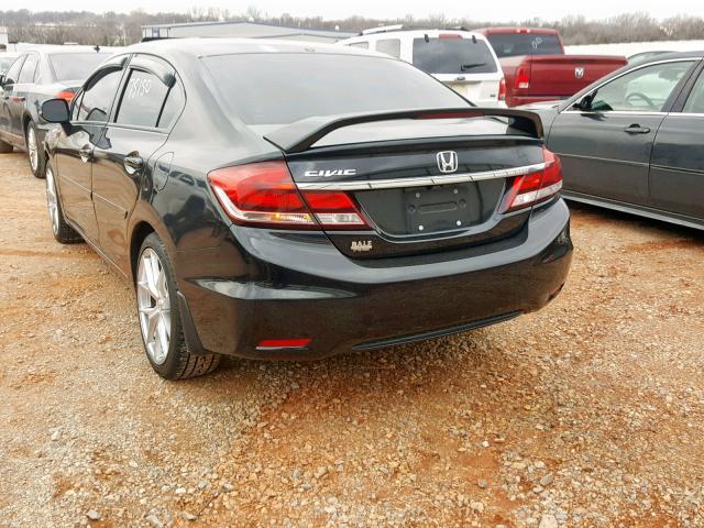 2HGFB2F9XDH511241 - 2013 HONDA CIVIC EXL BLACK photo 3