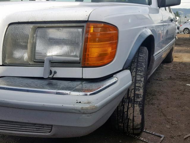 WDBCA35E2KA469893 - 1989 MERCEDES-BENZ 420 SEL WHITE photo 9