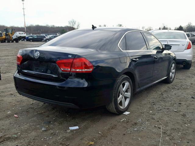 1VWBP7A37DC086382 - 2013 VOLKSWAGEN PASSAT SE BLACK photo 4