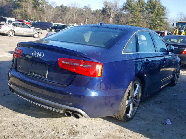 WAUF2AFC2EN029244 - 2014 AUDI S6 BLUE photo 4