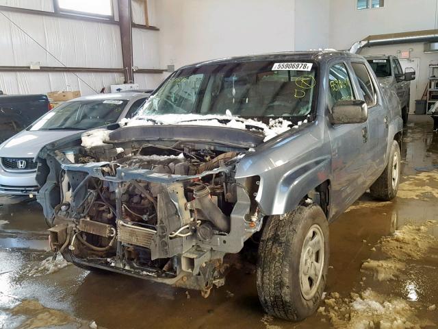 2HJYK16438H002308 - 2008 HONDA RIDGELINE BLUE photo 2