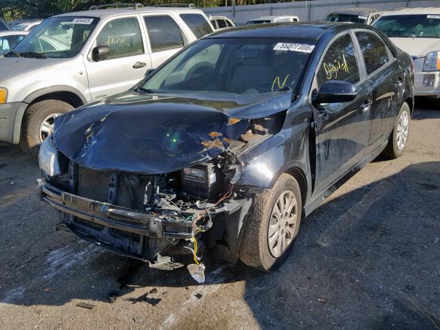 KNAFU4A2XC5493583 - 2012 KIA FORTE EX BLACK photo 2