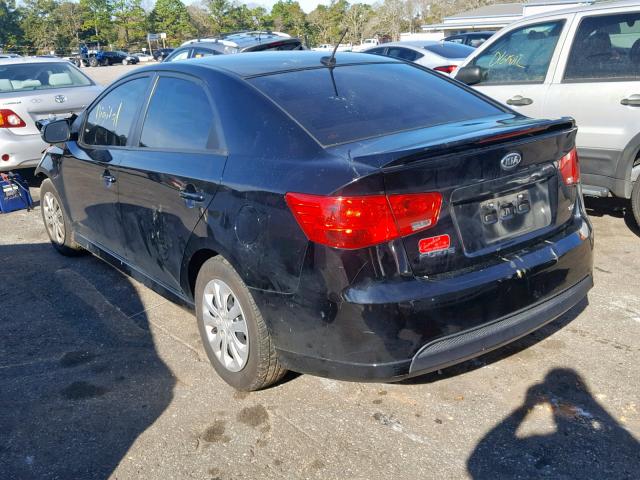 KNAFU4A2XC5493583 - 2012 KIA FORTE EX BLACK photo 3