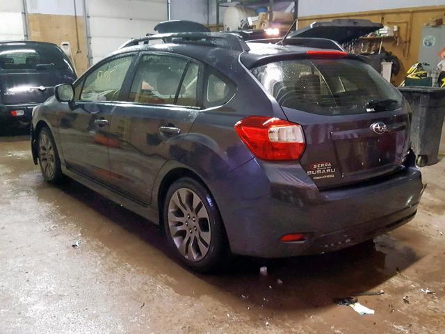 JF1GPAL60E8262910 - 2014 SUBARU IMPREZA SP GRAY photo 3