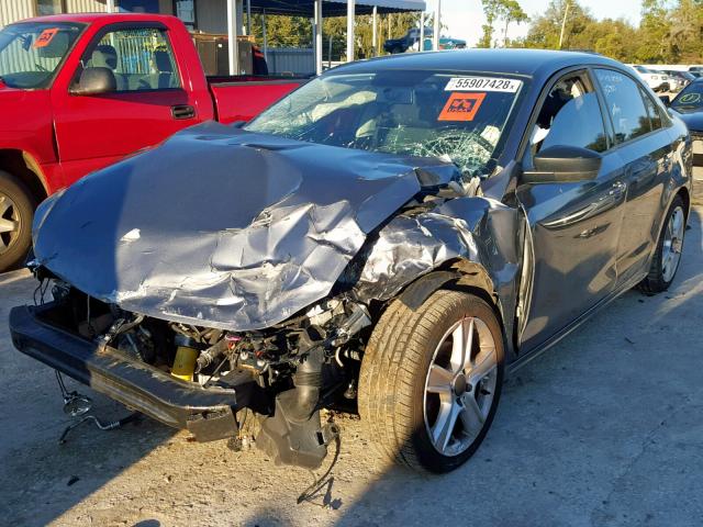 3VW2K7AJ9EM324679 - 2014 VOLKSWAGEN JETTA BASE 银色 照片 2