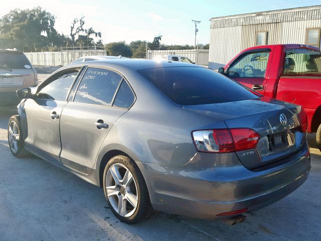 3VW2K7AJ9EM324679 - 2014 VOLKSWAGEN JETTA BASE 银色 照片 3