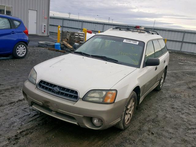 4S3BH675147615580 - 2004 SUBARU LEGACY OUT WHITE photo 2