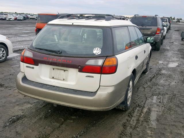 4S3BH675147615580 - 2004 SUBARU LEGACY OUT WHITE photo 4