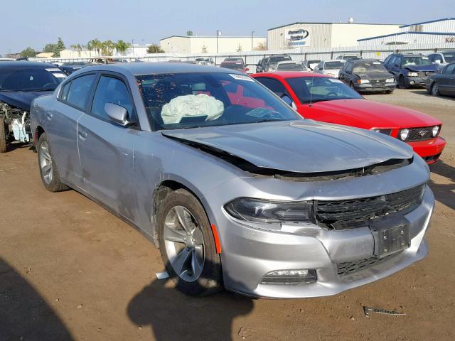 2C3CDXHG5HH572107 - 2017 DODGE CHARGER SX SILVER photo 1