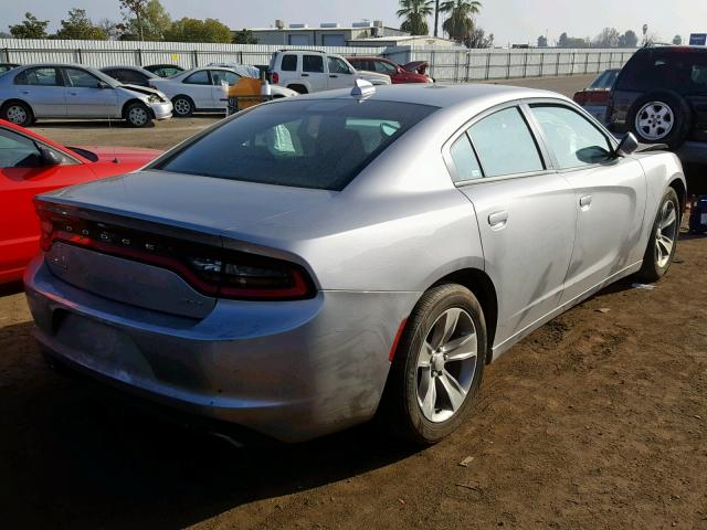 2C3CDXHG5HH572107 - 2017 DODGE CHARGER SX SILVER photo 4