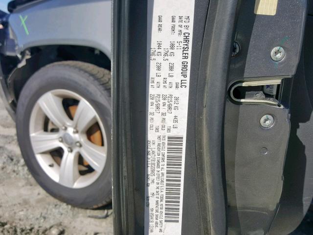 1J4NT1FB1BD228025 - 2011 JEEP COMPASS SP ნაცრისფერი ფოტო 10