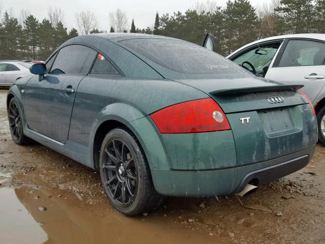 TRUWC28N521010166 - 2002 AUDI TT QUATTRO GREEN photo 3