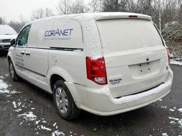 2C4RDGAG6CR237912 - 2012 DODGE RAM VAN CREAM photo 3