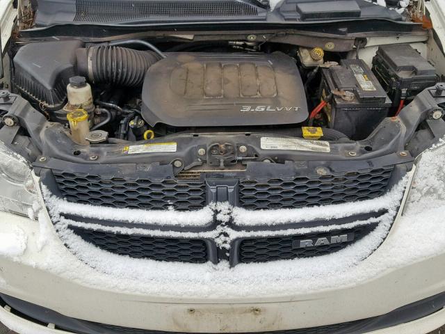 2C4RDGAG6CR237912 - 2012 DODGE RAM VAN CREAM photo 7