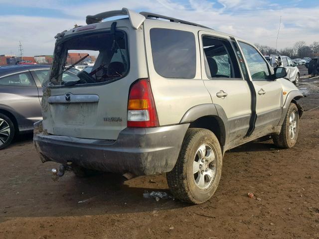 4F2CZ94113KM31868 - 2003 MAZDA TRIBUTE LX CREAM photo 4