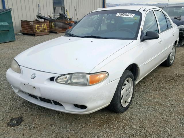 1MEFM13P6XW607698 - 1999 MERCURY TRACER LS WHITE photo 2