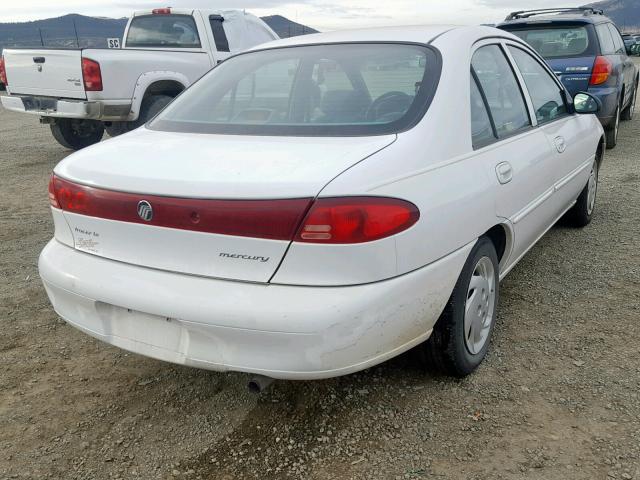 1MEFM13P6XW607698 - 1999 MERCURY TRACER LS WHITE photo 4