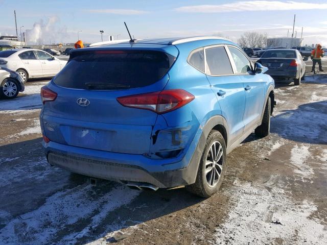 KM8J3CA29GU043098 - 2016 HYUNDAI TUCSON LIM BLUE photo 4